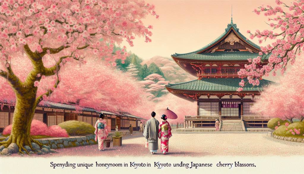 japanische Kirschblüten: einzigartige Flitterwochen in Kyoto