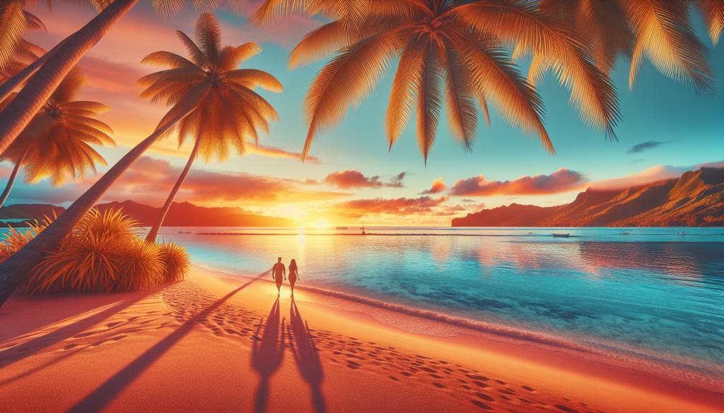 traumhafte Flitterwochen in Tahiti: Romantik unter Palmen