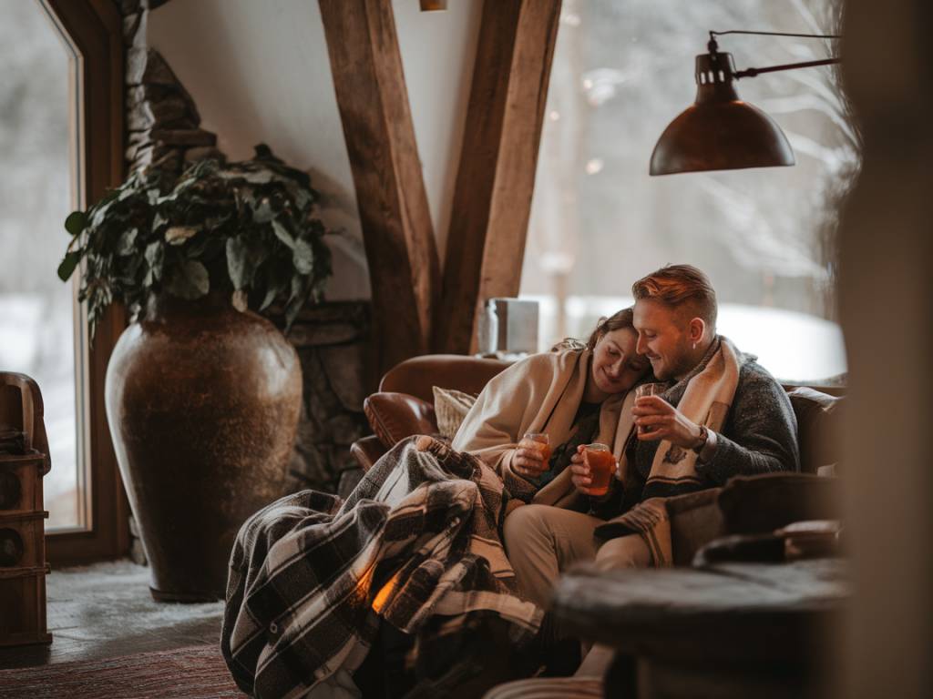 Flitterwochen in Finnland: Romantik vor dem Kamin und Polarlichter erleben